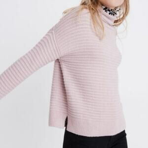 Madewell Blush Pink Belmont Mockneck Sweater Size XS
